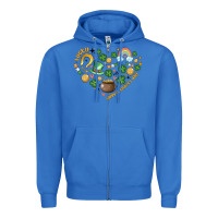 True Royal st patricks  hearts Zipper Hoodie - MaliasSmallBusiness