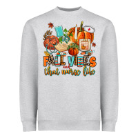 Heather Grey fall vibes and that nurse life Heavyweight Sweatshirt - AdoDesignShop