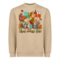 Fall Vibes And That Nurse Life Heavyweight Sweatshirt | Teevron
