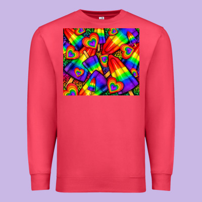 Western Lgbtq+ Pride Squad Tumbler Premium Sweatshirt Designed By Bundleandbundleshop