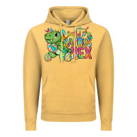 Vintage Mustard Easter Saurus Rex Easter Day Vintage Hoodie - Neo Western