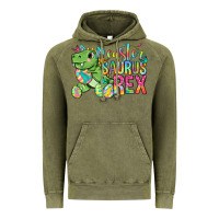 Vintage Olive Easter Saurus Rex Easter Day Vintage Hoodie - Neo Western