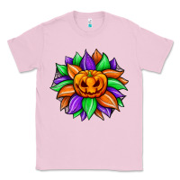 Bubblegum Pink sunflower halloween Classic Tee - JahusDesignShop