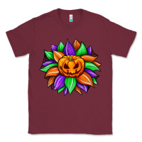 Burgundy sunflower halloween Classic Tee - JahusDesignShop