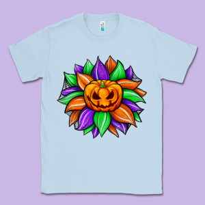 Sunflower Halloween Classic Tee Designed By Jahusdesignshop