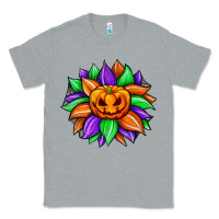 Heather Grey sunflower halloween Classic Tee - JahusDesignShop