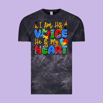 I Am His Voice He Is My Heart Vintage Tee Designed By Jahusdesignshop