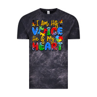 Cloud Black i am his voice he is my heart Vintage Tee - JahusDesignShop