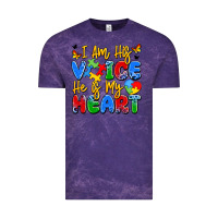 Cloud Purple i am his voice he is my heart Vintage Tee - JahusDesignShop