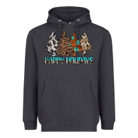 Smoke Happy Holidays Trees Heavyweight Hoodie - MaliasSmallBusiness