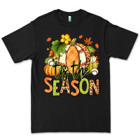 Black Tis' the season Fall American Football Premium Tee - RanaPortraitStore