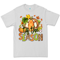 Dove Grey Tis' the season Fall American Football Premium Tee - RanaPortraitStore