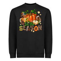 Black fall and american football tis the season Heavyweight Sweatshirt - AdoDesignShop