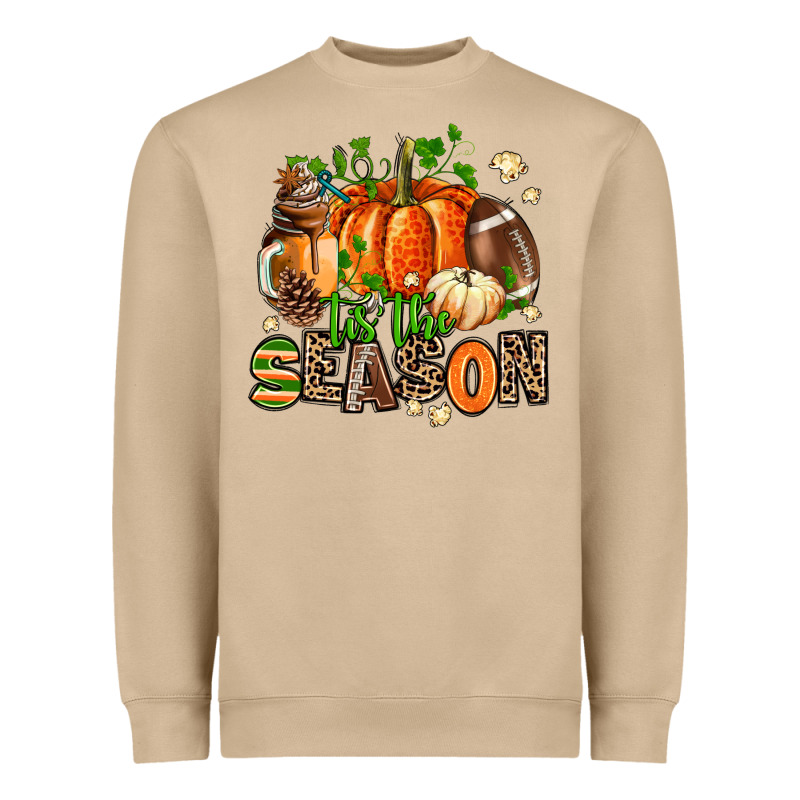 Fall And American Football Tis The Season Heavyweight Sweatshirt by AdoDesignShop | Teevron