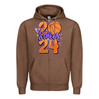 Chestnut senior 2024 basketball Zipper Hoodie - MaliasSmallBusiness