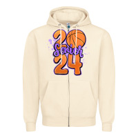 Sandshell senior 2024 basketball Zipper Hoodie - MaliasSmallBusiness