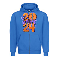 True Royal senior 2024 basketball Zipper Hoodie - MaliasSmallBusiness