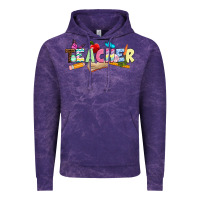 Cloud Purple Easter Teacher Easter Day Vintage Hoodie - Neo Western