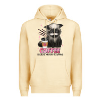 Pina Colada coffee because murder is wrong grumpy cat Premium Hoodie - JahusDesignShop