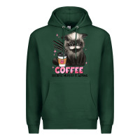 Sports Green coffee because murder is wrong grumpy cat Premium Hoodie - JahusDesignShop