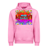 Fuchsia Pink rainbow music teacher Urban Hoodie - TumblerDesignByShophia