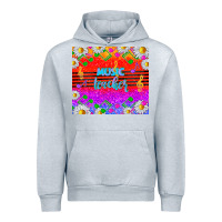 Heather Grey rainbow music teacher Urban Hoodie - TumblerDesignByShophia