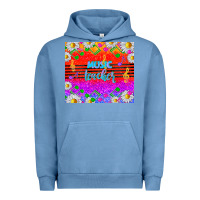 Pigment Pebble Blue rainbow music teacher Urban Hoodie - TumblerDesignByShophia