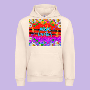Rainbow Music Teacher Urban Hoodie Designed By Tumblerdesignbyshophia