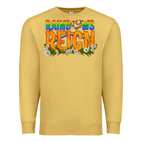 Antique Gold LGBTQ+ Rainbows Reign Premium Sweatshirt - BundleAndBundleShop