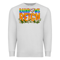 Dove Grey LGBTQ+ Rainbows Reign Premium Sweatshirt - BundleAndBundleShop