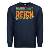 Navy LGBTQ+ Rainbows Reign Premium Sweatshirt - BundleAndBundleShop