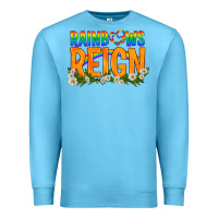 Ocean Blue LGBTQ+ Rainbows Reign Premium Sweatshirt - BundleAndBundleShop