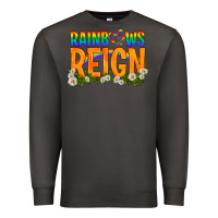 Smoke LGBTQ+ Rainbows Reign Premium Sweatshirt - BundleAndBundleShop