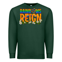 Sports Green LGBTQ+ Rainbows Reign Premium Sweatshirt - BundleAndBundleShop