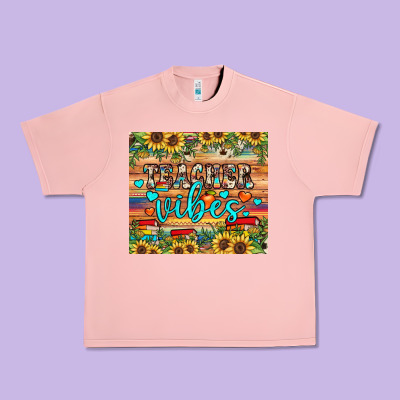 Teacher Vibes Urban Heavy Tee Designed By Jahusdesignshop