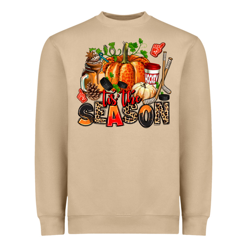 Fall And  Hockey  Tis The Season Heavyweight Sweatshirt by AdoDesignShop | Teevron