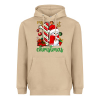 Mushroom My 1st. Christmas with cute snowman Heavyweight Hoodie - NancyCooperArtShop