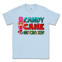 Dusty Blue candy cane and pink nutcracker ado Classic Tee - AdoDesignShop
