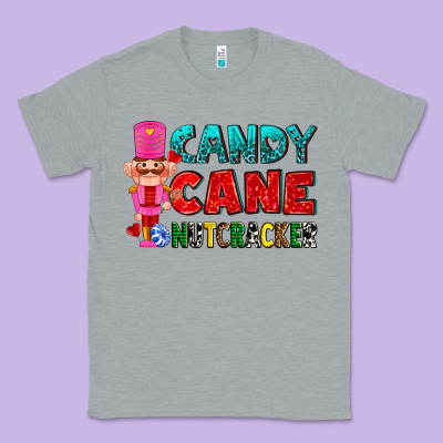 Candy Cane And Pink Nutcracker Ado Classic Tee Designed By Adodesignshop