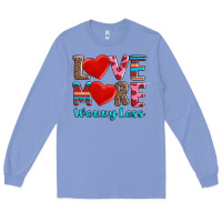 Colony Blue love more worry less Long Sleeve Tee - AdoDesignShop