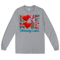 Heather Grey love more worry less Long Sleeve Tee - AdoDesignShop