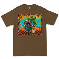 Cacao Western Fall Thanksgiving Turkey Premium Tee - RanaPortraitStore