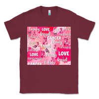 Burgundy breast cancer awareness pink Classic Tee - AdoDesignShop