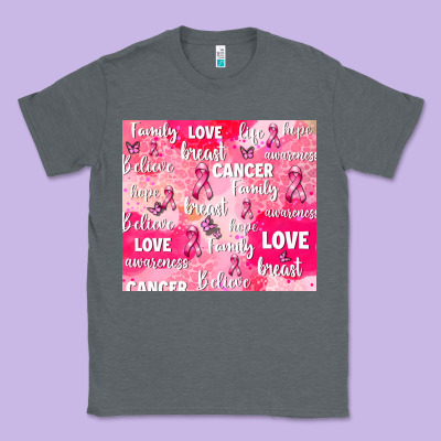 Breast Cancer Awareness Pink Classic Tee Designed By Adodesignshop