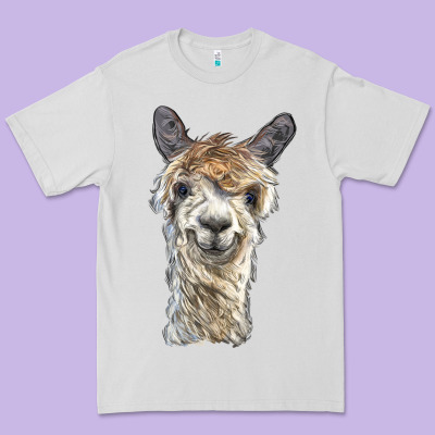Alpaca Premium Tee Designed By Barkaloodesign
