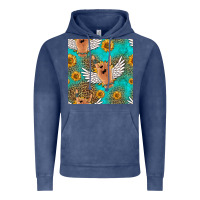 Rock N Roll Hands Seamless Pattern Vintage Hoodie | Teevron