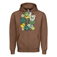 Chestnut st patricks day green smile Zipper Hoodie - MaliasSmallBusiness