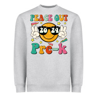Heather Grey peace out 2024 pre k Heavyweight Sweatshirt - JahusDesignShop
