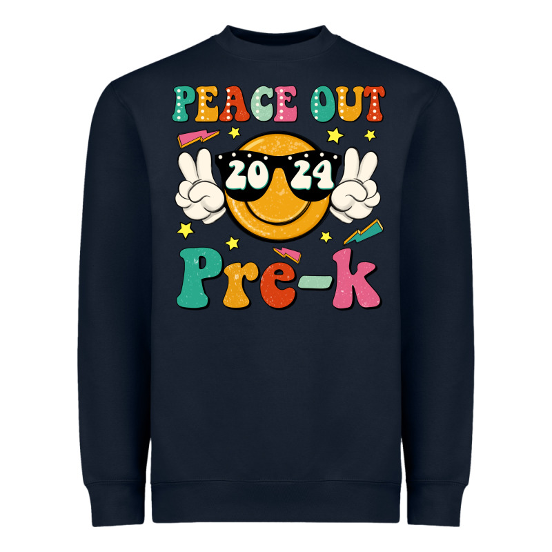 Peace Out 2024 Pre K Heavyweight Sweatshirt by JahusDesignShop | Teevron