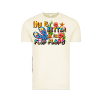 Vintage Arctic life is better in flip flops summer Vintage Tee - JahusDesignShop